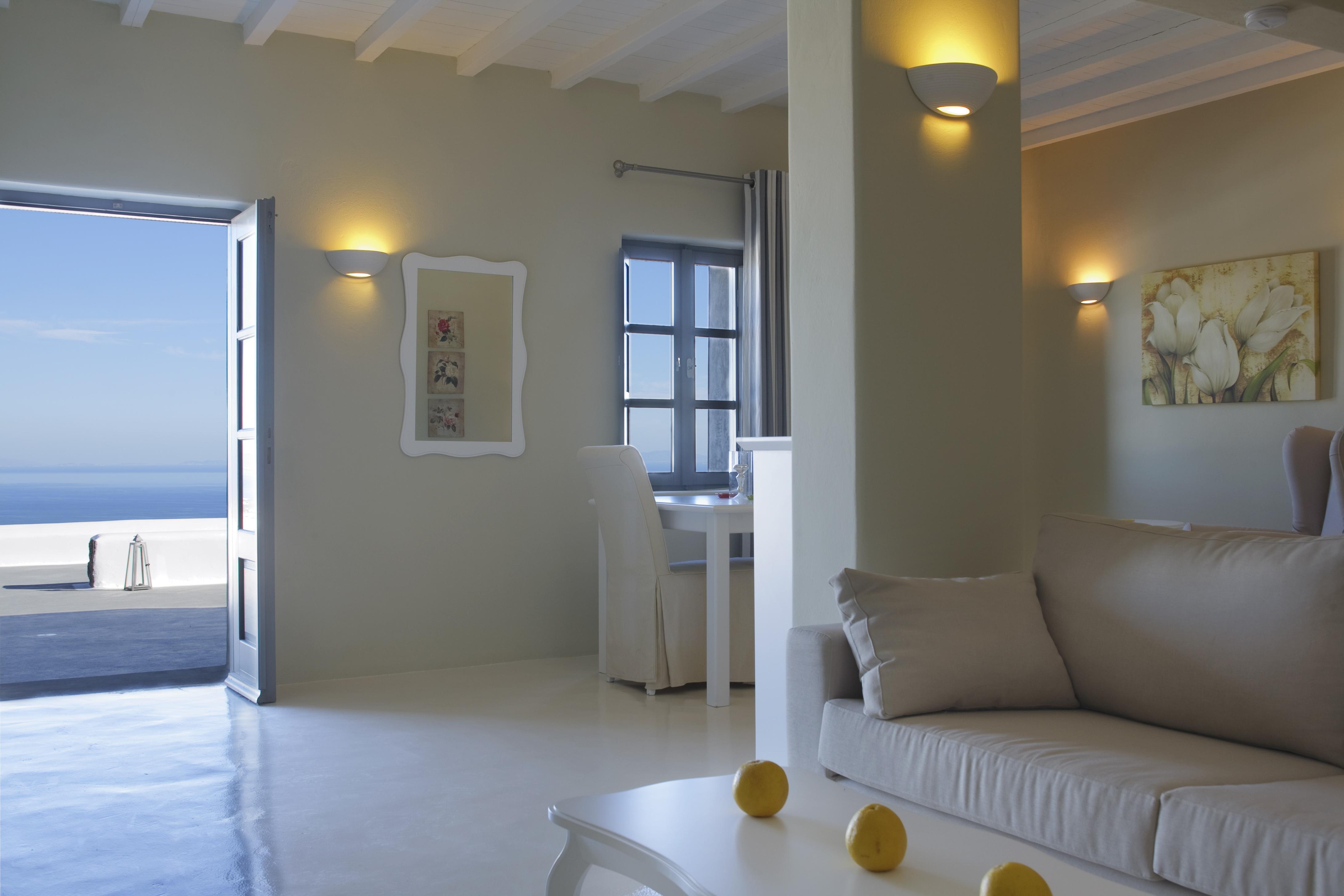 Carpe Diem Santorini Pýrgos Rom bilde